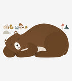 FOREST HAPPINESS - Stort klistremerke - Sovende bjørn