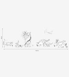 DINOSAURUS - Veggklistremerker - Dinosaurer og planter