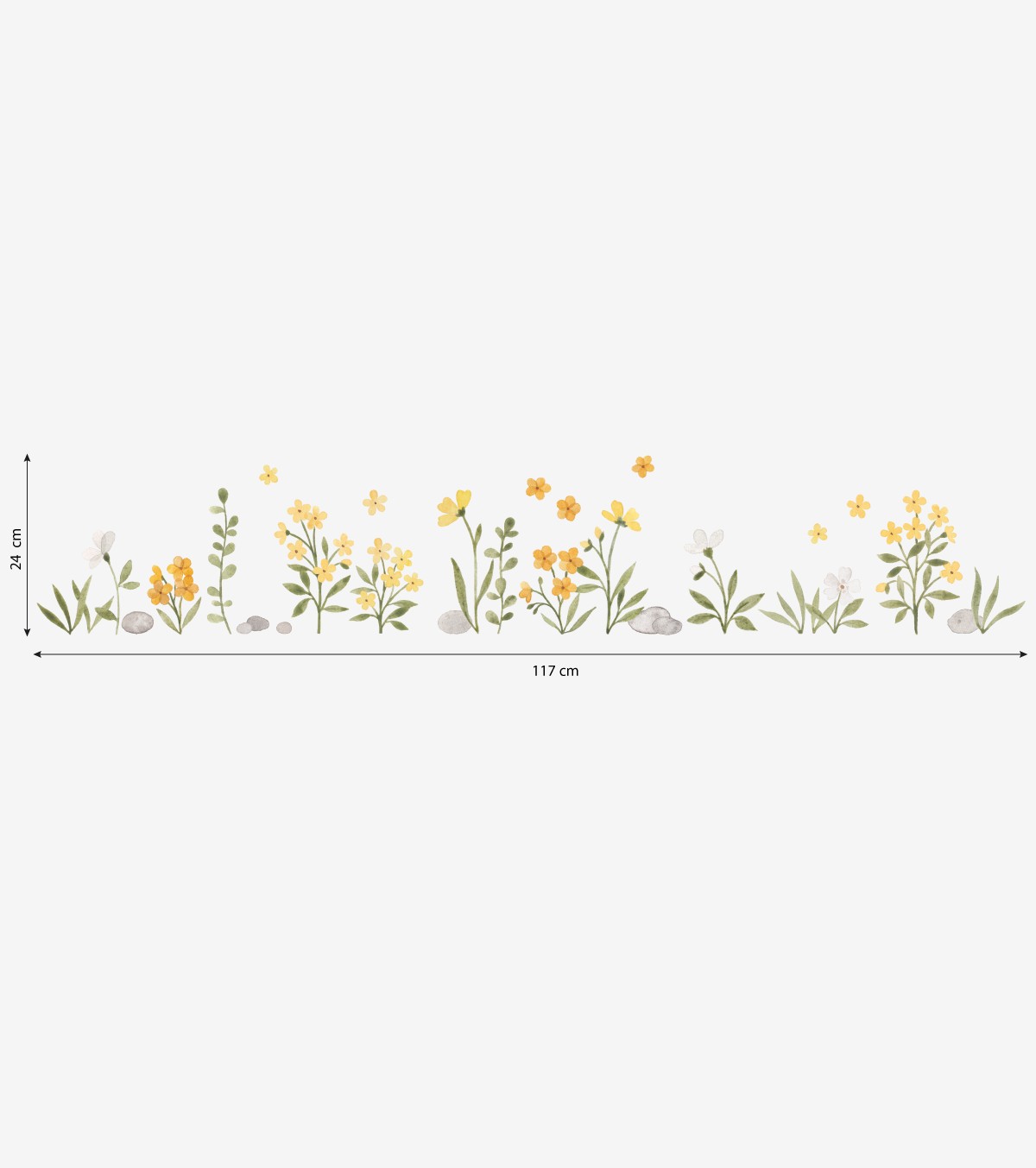 LUCKY DUCKY - Veggklistremerker - Blomster og bladverk