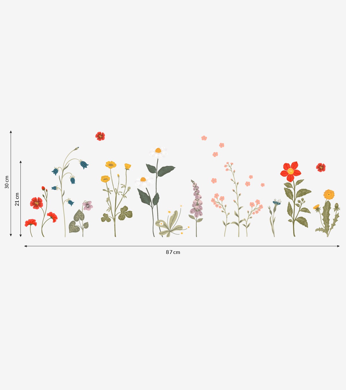 WILDFLOWERS - Veggklistremerker - Ville blomster