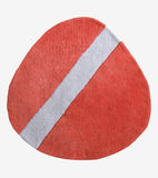 STONE - Barneteppe - Pebble (rød og grå)