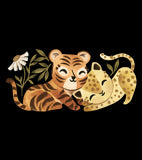 FELIDAE - Stort klistremerke - Tiger- og leopardvilt