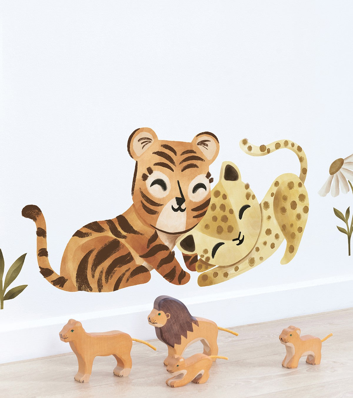 FELIDAE - Stort klistremerke - Tiger- og leopardvilt