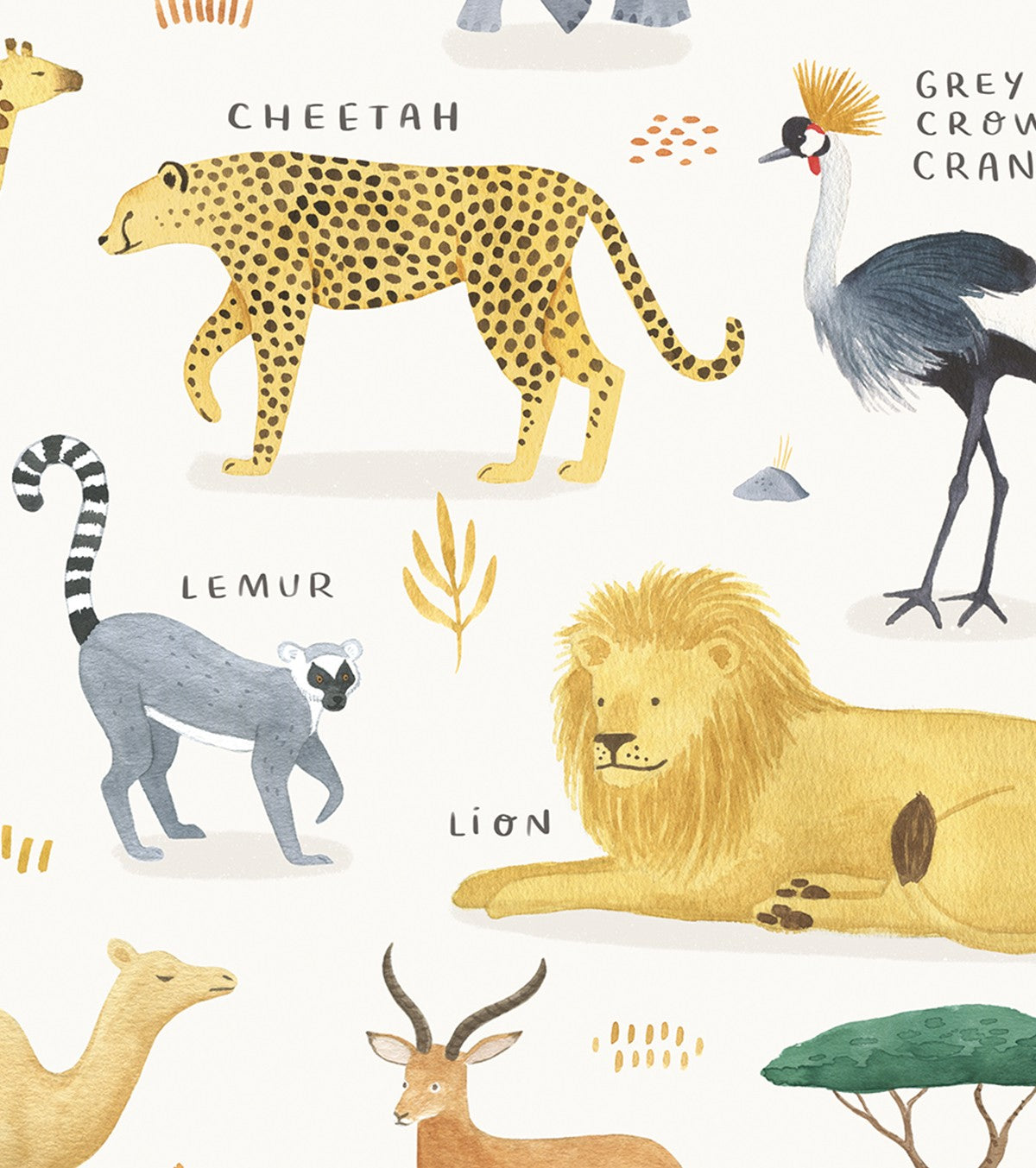 LEVENDE JORD - Plakat for barn - Afrikanske dyr
